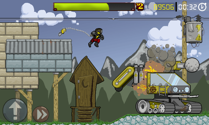 Screenshot from the mobile game RAW
